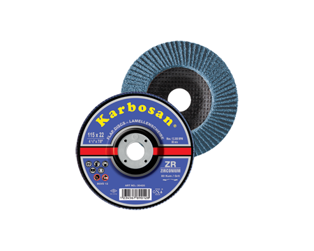 DISQUE LAMELLES ZIRCONIUM Ø 125 GRAIN 40
