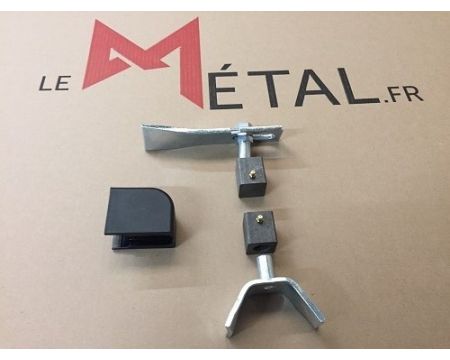 PIVOT DE PORTAIL POUR TUBE CARRE DE 40X40X2 + GRAISSEUR ET CACHE TUBE