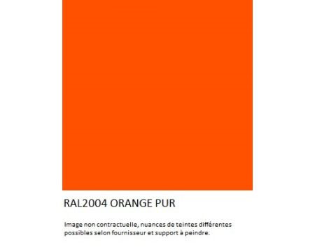 PEINTURE ANTICORROSION ORANGE PUR RAL 2004