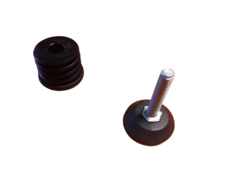 Bouchon fileté rond 40 + pied réglable