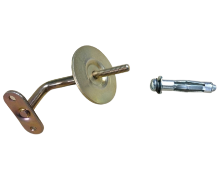 SUPPORT MAIN COURANTE AVEC CHEVILLE ET RONDELLE