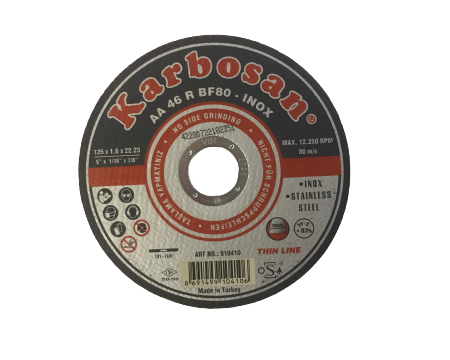 DISQUE A TRONCONNER Ø 125X1.6 A46T ACIER/INOX
