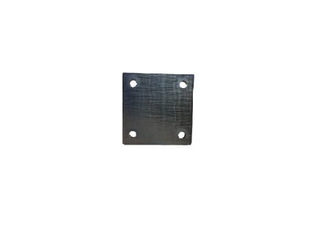 Platine carrée percée 100x100x10