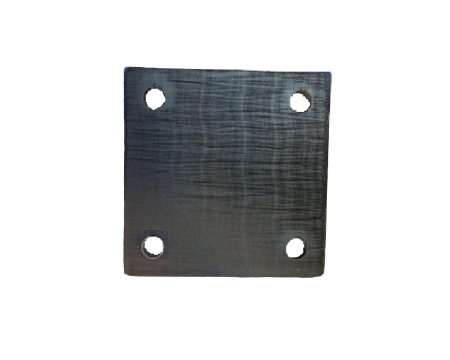Platine carrée percée 200x200x10