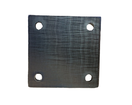 Platine carrée percée 250x250x10