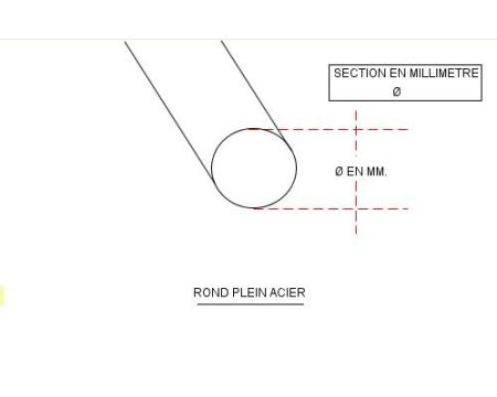 FER ROND ACIER PLEIN Ø 25 MM NOIR S235