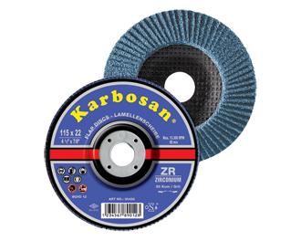 DISQUE LAMELLES ZIRCONIUM Ø 125 GRAIN 40