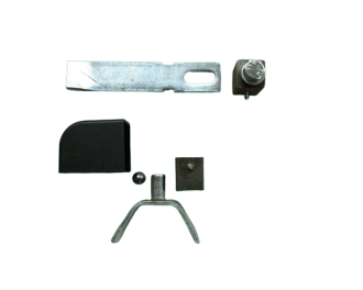 PIVOT DE PORTAIL POUR TUBE CARRE DE 40X40X2 + GRAISSEUR ET CACHE TUBE